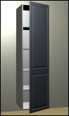 Pantry Cabinet 500mm wide with a WHITE SFRP Polyurethane GLOSS door