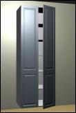 Pantry Cabinet 800mm wide with WHITE SFRP Polyurethane GLOSS doors